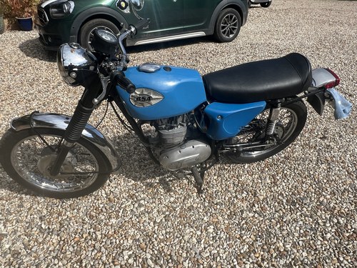 1968 BSA B25 Blue Manual, speed in Rye, United Kingdom For