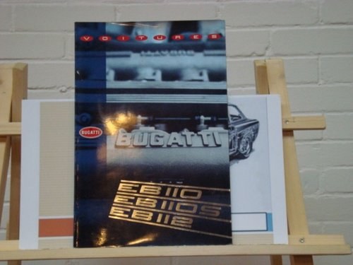 992 Bugatti EB110 EB110 GT EB112 VIP brochure In vendita