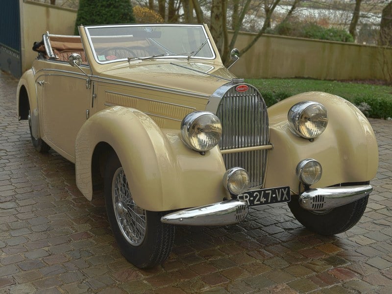 1939 BUGATTI TYPE 57C STELVIO CABRIOLET BY GANGLOFF