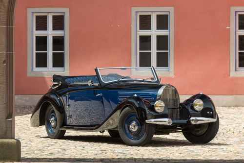 1939 Bugatti 57 Cabriolet 4 places par Vanvooren No reserve For Sale by Auction