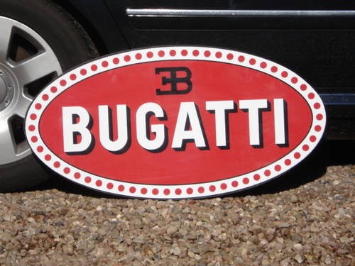Bugatti garage sign In vendita