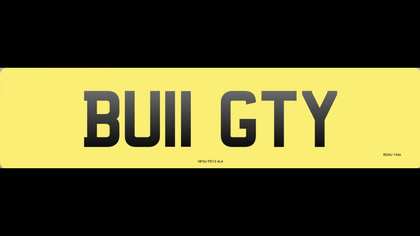 Bugatti Private Number Plate - BU11 GTY