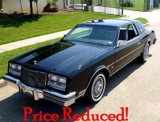 1985 Buick Riviera = Clean Black(~)Tan low 59k miles $11.9k For Sale