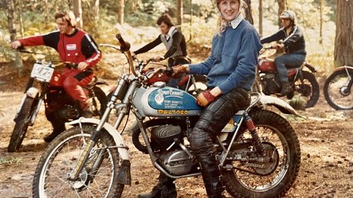 Picture of 1975 Bultaco Sherpa T 250 Trials Bike 1974 - Renee Bennett. - For Sale