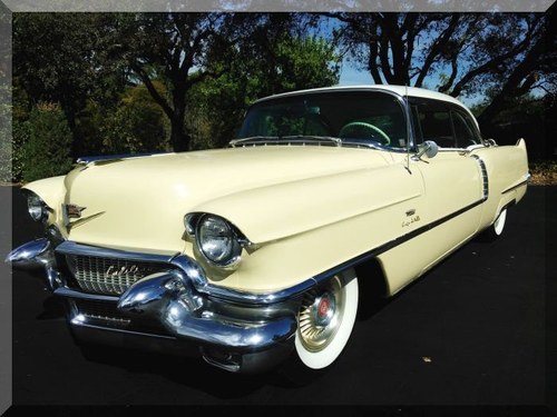 1956 Cadillac Coupe de Ville = clean Yellow AC Auto $24.9k In vendita