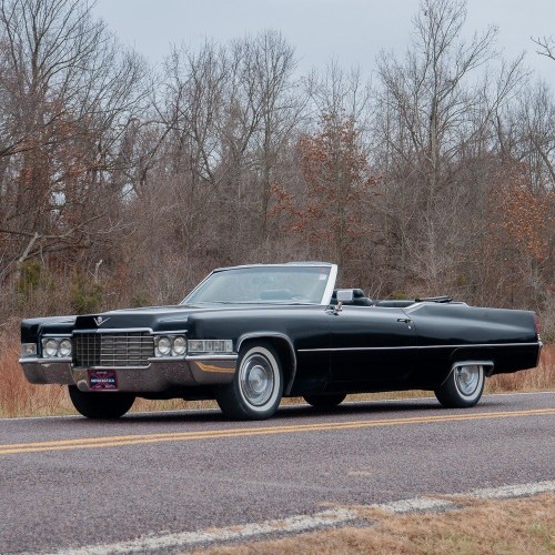 1969 Cadillac Coupe de Ville Convertible = All Black  $25.9k For Sale