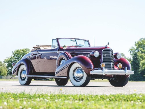 1936 Cadillac V-12 Convertible Coupe by Fleetwood For Sale by Auction