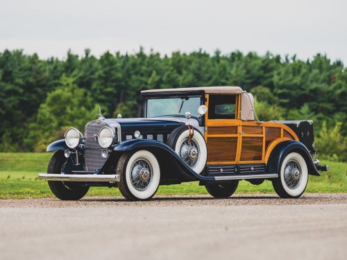 1931 Cadillac V-16 Woodie Convertible Coupe  For Sale by Auction