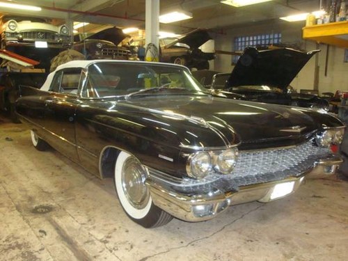 1960 Cadillac 62 Convertible .. Black SOLD