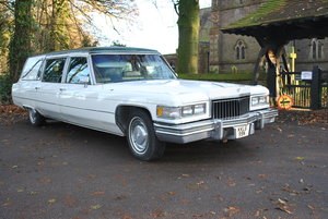 1975 Cadillac Fleetwood S&S Superior Hearse  SOLD