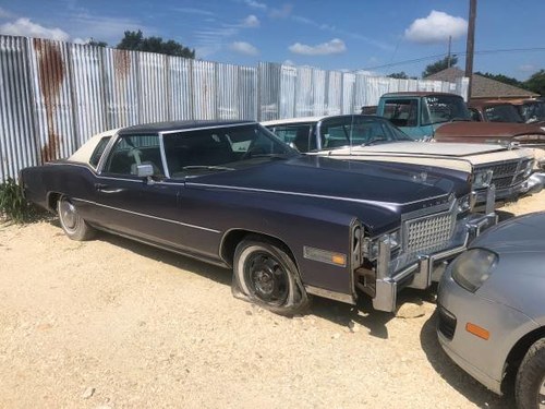 1976 Cadillac El Dorado Grey Silver Roller Project $3k usd For Sale