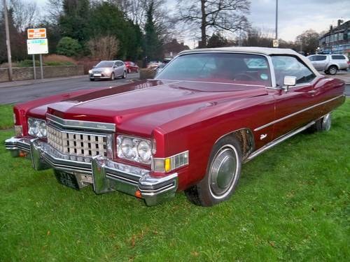 1974 Cadillac convertible  For Sale