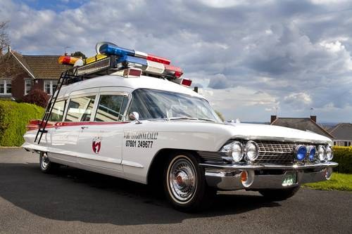 1961 Cadillac Miller Meteor ghostbusters car For Hire
