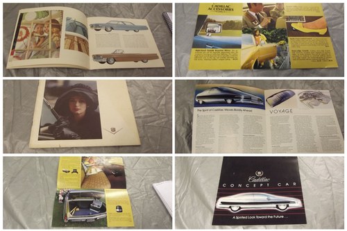 0000 cadillac original brochures, pictures etc In vendita
