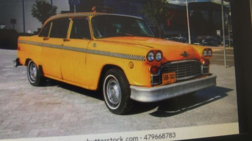 Picture of Checker yellow cab wanted