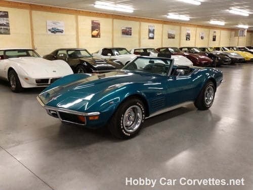 1972 Turqiouse Corvette Convertible For Sale For Sale