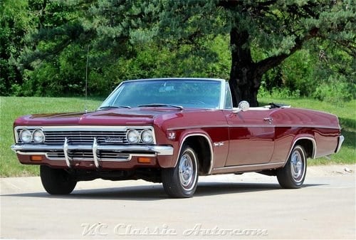 1966 Chevrolet Impala SS Conv Every Option #s Match 396 In vendita