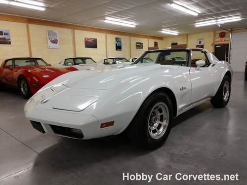 1974 White Corvette Tan Int 4spd for sale For Sale