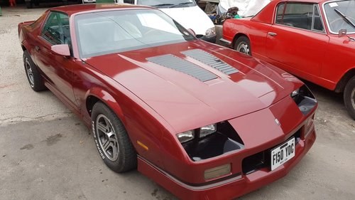 **AUGUST AUCTION ENTRY** 1989 Chevrolet Camaro 5 litre V8 For Sale by Auction
