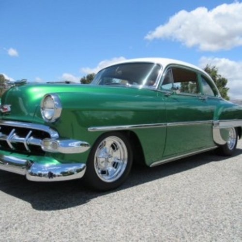 1953 Chevy Club Coupe 210 = go Green Street Rod  $51.9k For Sale