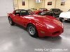 1981 Red Corvette Black Interior Automatic In vendita