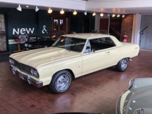 1964 Chevy Malibu Coupe = Fast 454 + Auto Yellow  $38.9k For Sale