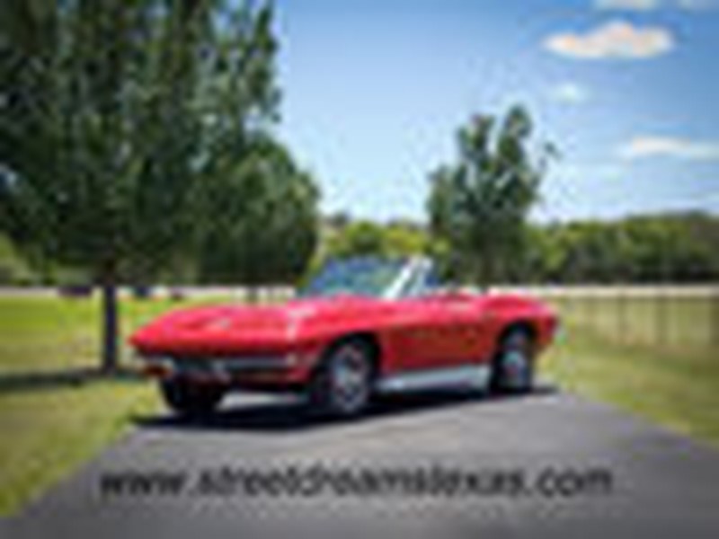 CORVETTE 65 ROADSTER #S MATCHING 327 365 HP SIDE PIPES 4 SPE