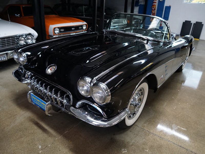 1959 Chevrolet Corvette 4 spd Roadster in Black & SIlver