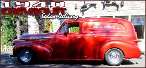 1940 Chevrolet Sedan Delivery = Wagon Custom Burgundy $36.9  In vendita