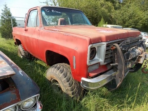 1976 Chevy Blazer 4x4 = Project V-8 Auto Solid $3.5k For Sale