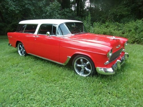 1955 Chevrolet Nomad Wagon = Custom mods Red  $75k For Sale