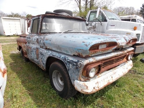 1960 Chevrolet 100 Pick-Up Truck = Project Manual $3.9k For Sale