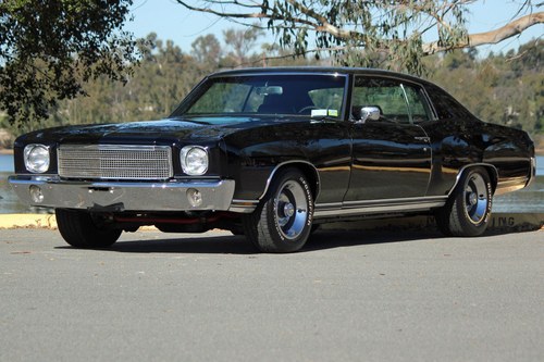 1970 Chevrolet Monte Carlo = clean All Black 350 auto $49.5k For Sale