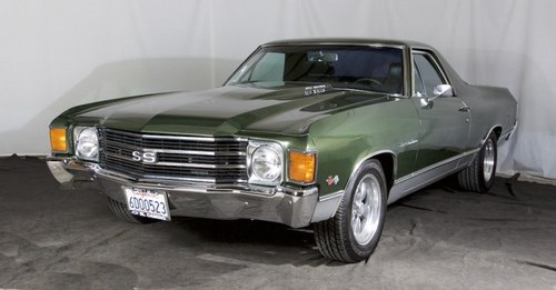 1972 Chevrolet El Camino SS = Fast 427 Auto Green $19.7k For Sale