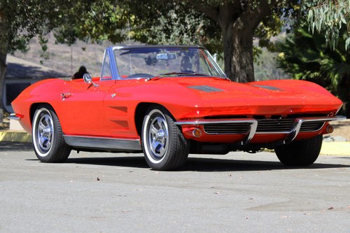 1963 Corvette Convertible = 327 4 speed 55k miles AC  $69k In vendita