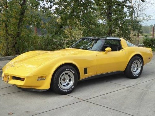 1980 Chevrolet Corvette Glass T-Top - 350 auto Yellow $11.5k In vendita