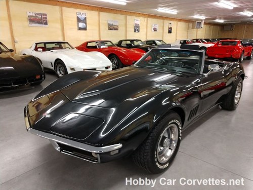 1968 Black Black Corvette Convertible For Sale For Sale