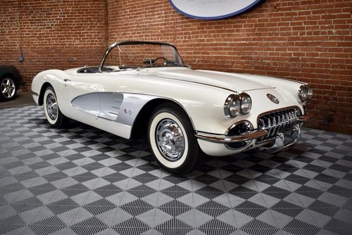 1959 Corvette Roadster = 283 Auto Clean Ivory $78.5k For Sale