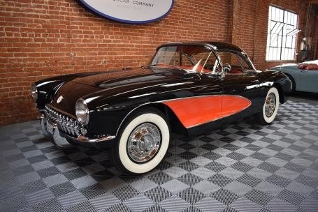 1957 Corvette = Restored Black 14k miles  283 Manual  $88.5k For Sale