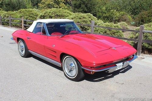 1964 Corvette Convertible = 327 Auto Red 65k miles $37.5k For Sale