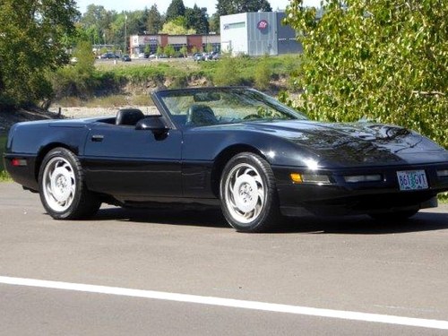 1995 Chevy Corvette Roadster Convertible Manual Black $12.5k In vendita