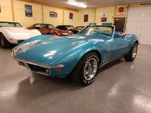 1969 Blue Corvette Convertible 4spd 350Hp 2 Tops For Sale (picture 1 of 6)