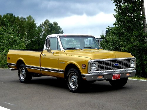 1972 chevy Custom C-20 = 350 auto clean driver Gold  $13.5k For Sale