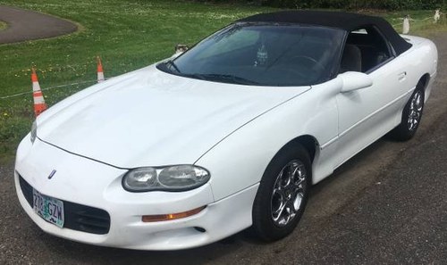2001 Chevy Camaro Convertible - Ivory(~)Grey auto $4.9k  For Sale