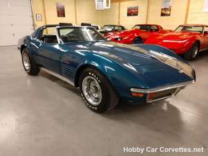 1972 Blue Corvette Black Inteior For Sale (picture 1 of 6)