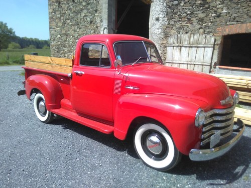 1952 Chevy 3100 pick up V8 in France with french title In vendita