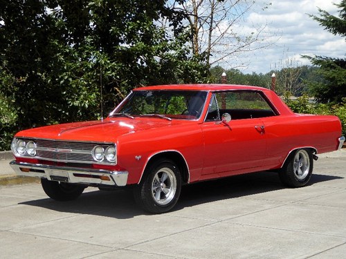 1965 Malibu Chevelle clean Red(~)Red Manual 4 discs $32.5k For Sale