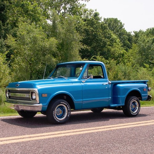 1970 Chevy Classic C10 Stepside Pickup Truck Manual $24.9k For Sale