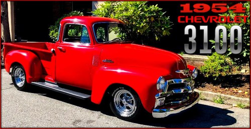 1954 Chevy 3100 Pickup Truck Step-Side Red 454(~)350 $34.9k For Sale