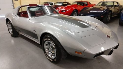 Picture of 1975 Silver Corvette Red Interior  - For Sale